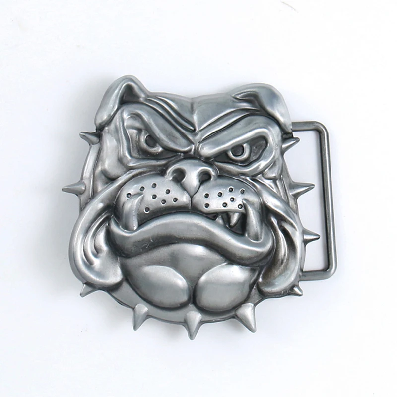 

Bulldog Belt Buckle Pin Clip 3D Pet Fierce Dog Western Cowboy Waistband Buckle Handmade Animal Men's Jeans Accessories Ornament