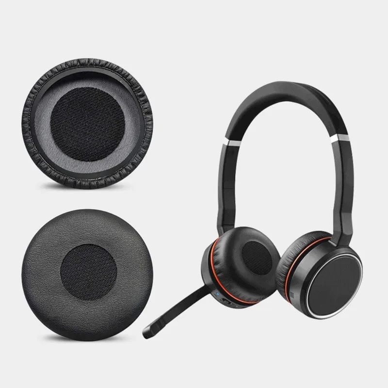 Jabra evolve 20se 30II 40 65 75 이어 패드 커버 스폰지 소프트 헤드폰 패드 용 1 쌍 가죽 쿠션 커버