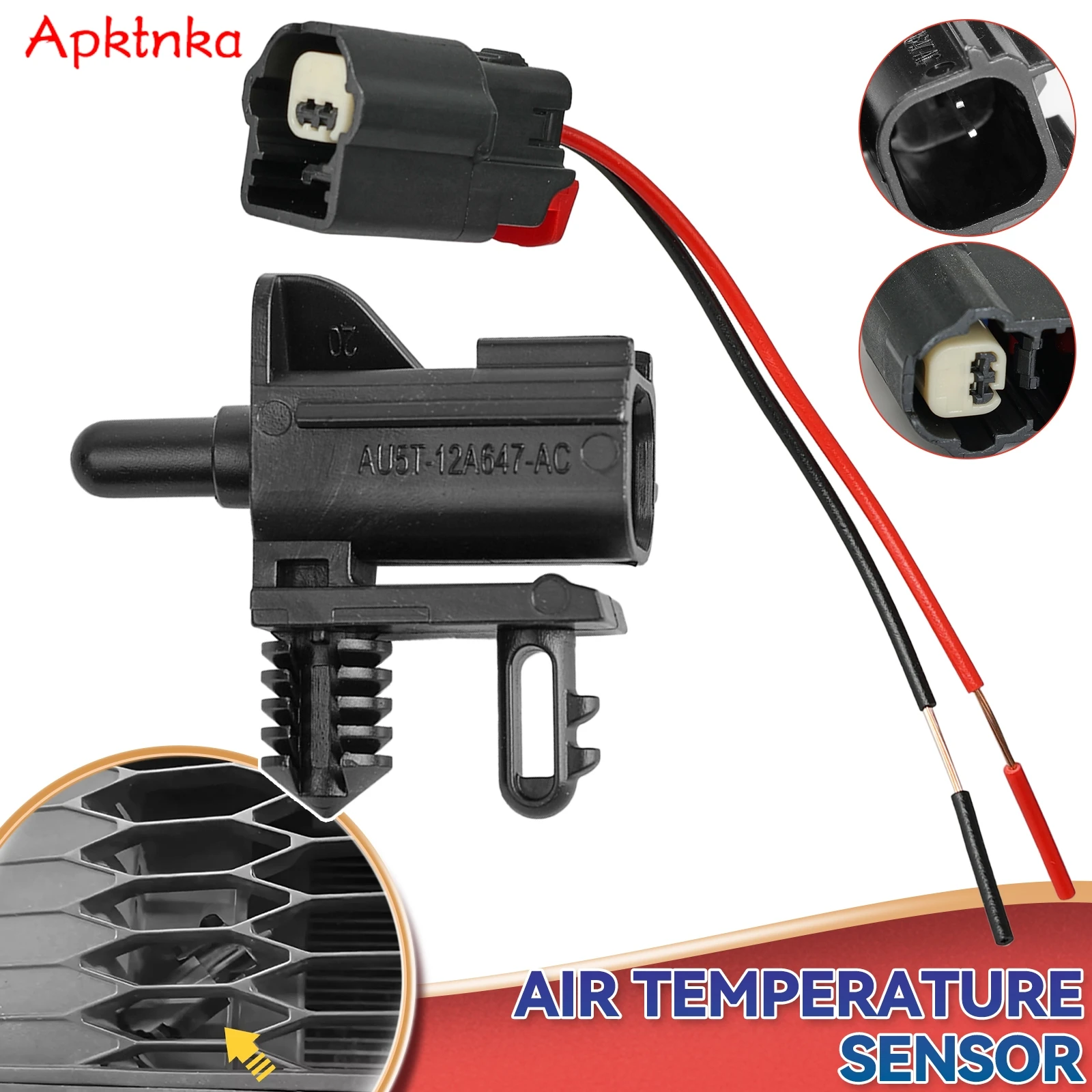 

Ambient Air Temperature Sensor With Wire For Ford Fusion Ranger F-150 F250 F350 Escape Explorer Edge Flex Fiesta Transit Kuga