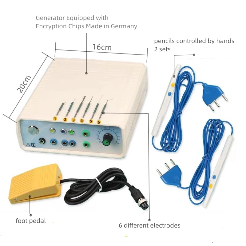 Free Shipping Muke Mini Electric Ion Cautery Dermal Coagulating Machine ECU Electric Ion Coagulating Unit