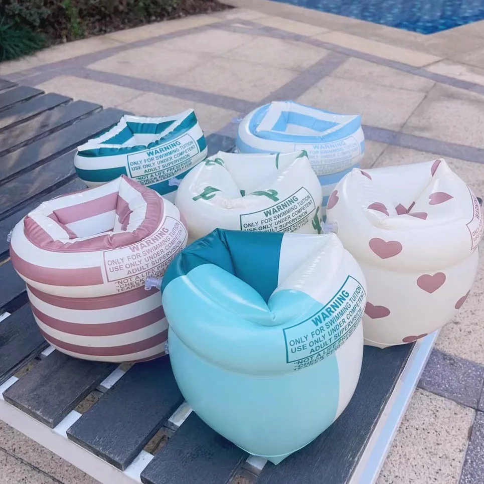 

Vintage Kids Swimming Inflatable Arm Rings Portable Floating Circle Arm Sleeves Pool Buoy Safety Armbands Swimming Equipment