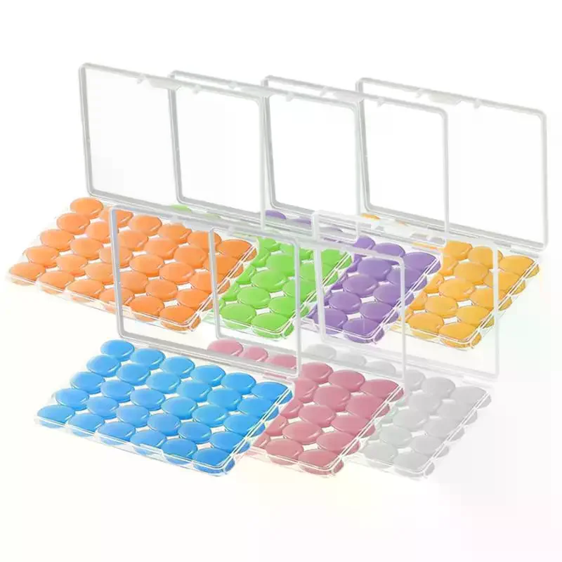 30Pcs Moldable Soft Silicone Earplugs 38dB Soundproof Snug Fit Sleep Travel Work Study
