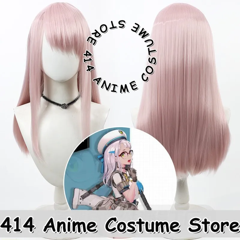 

Game & Anime Neon Cosplay Wig NIKKE Victory Goddess Pink Simulation Scalp Heat-Resistant Fiber Synthetic Hair