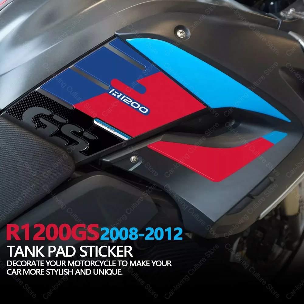 

For 1200 GS R1200 2008-2012 Motorcycle Accessories Tank Pad Protector 3D Epoxy Resin Sticker Motorcycle Sticker