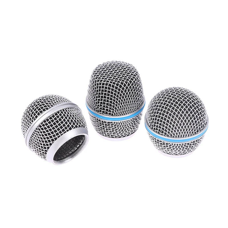 Microphone Replacement Head Steel Mesh Handheld Microphone  Mesh Head Fits Shure Beta 57A 58A 87A 845S 945