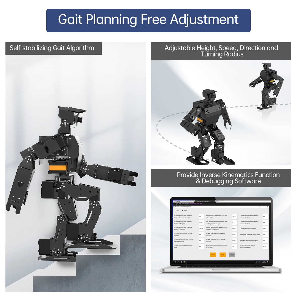 NEW Hiwonder AiNex ROS Education AI Vision Humanoid Robot Powered by Raspberry Pi Python Programming Robotic Kits for Competitio