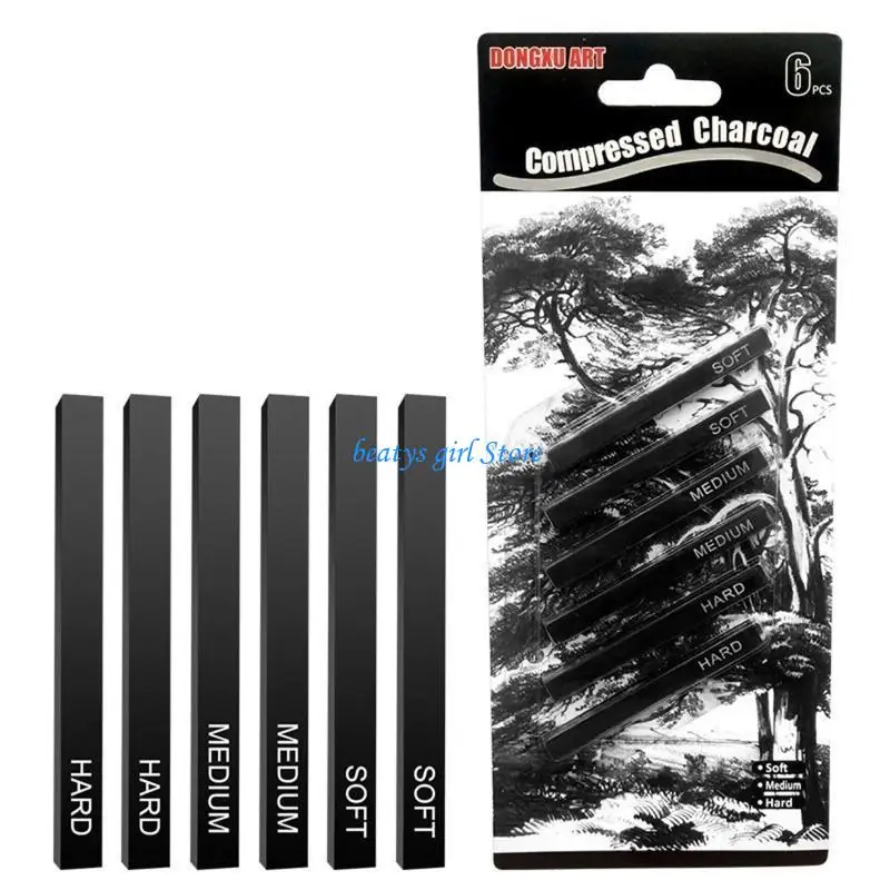 C7AB Sketching Sticks for Art Amateur Painter 2 Soft 2 2 Hard