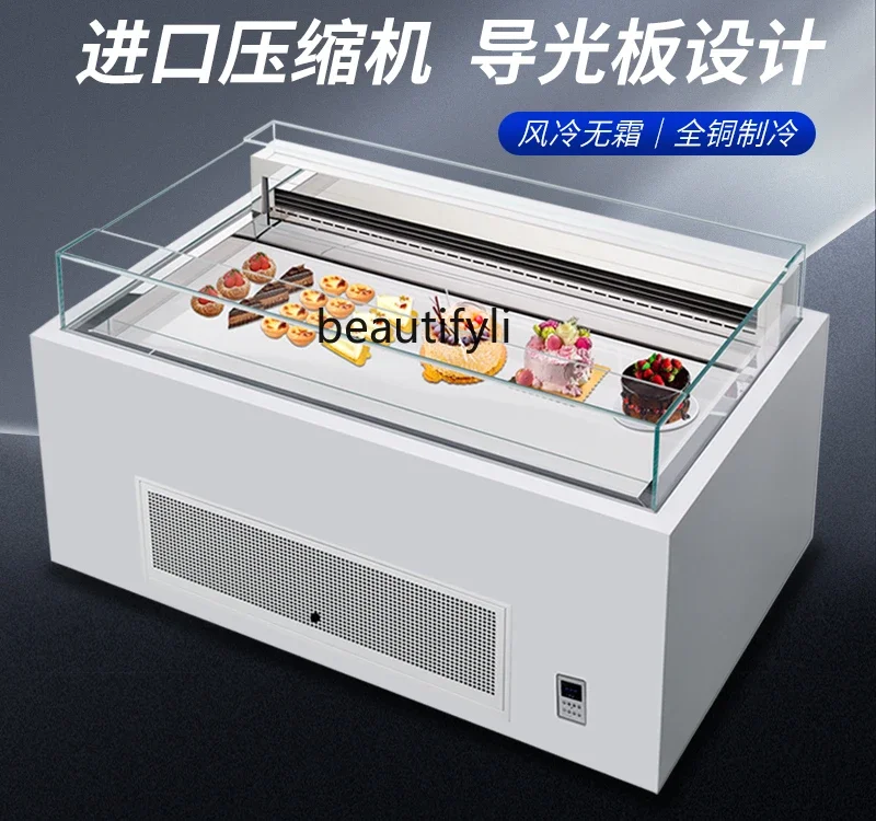 Open sandwich display cabinet, cake fresh-keeping cabinet, west point dessert fruit commercial refrigerator