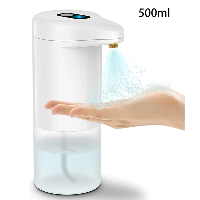 Automatische Zeepdispenser, Sensor Touchless Infrarood Bewegingssensor Alcoholen Spuit Handdesinfecterende Flessenmachine 500ML