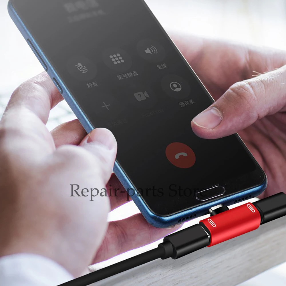 1PCS 2 In 1 USB C Splitter Type C Male To Dual Type C Female Headphone Charger Adapter Splitter Converter