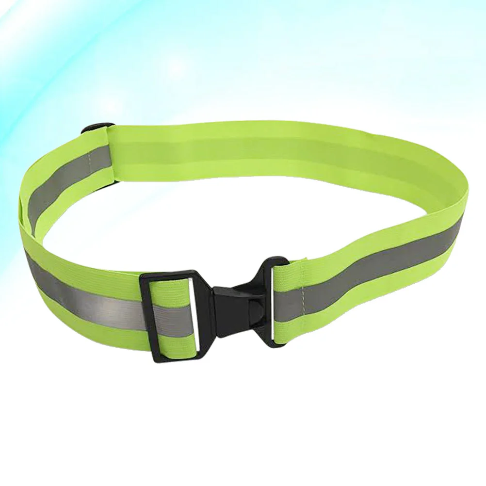 

Safety Reflective Belt Elastic Adjustable High Visibility Safety Gear for Riding Walking and Cycling(Fluorescent Green)