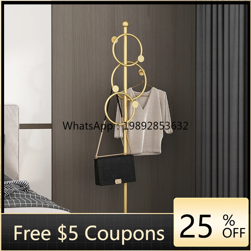 

AA Coat Rack Floor Bedroom Small Hanger Light Luxury Clothes Rack Cloth Rack