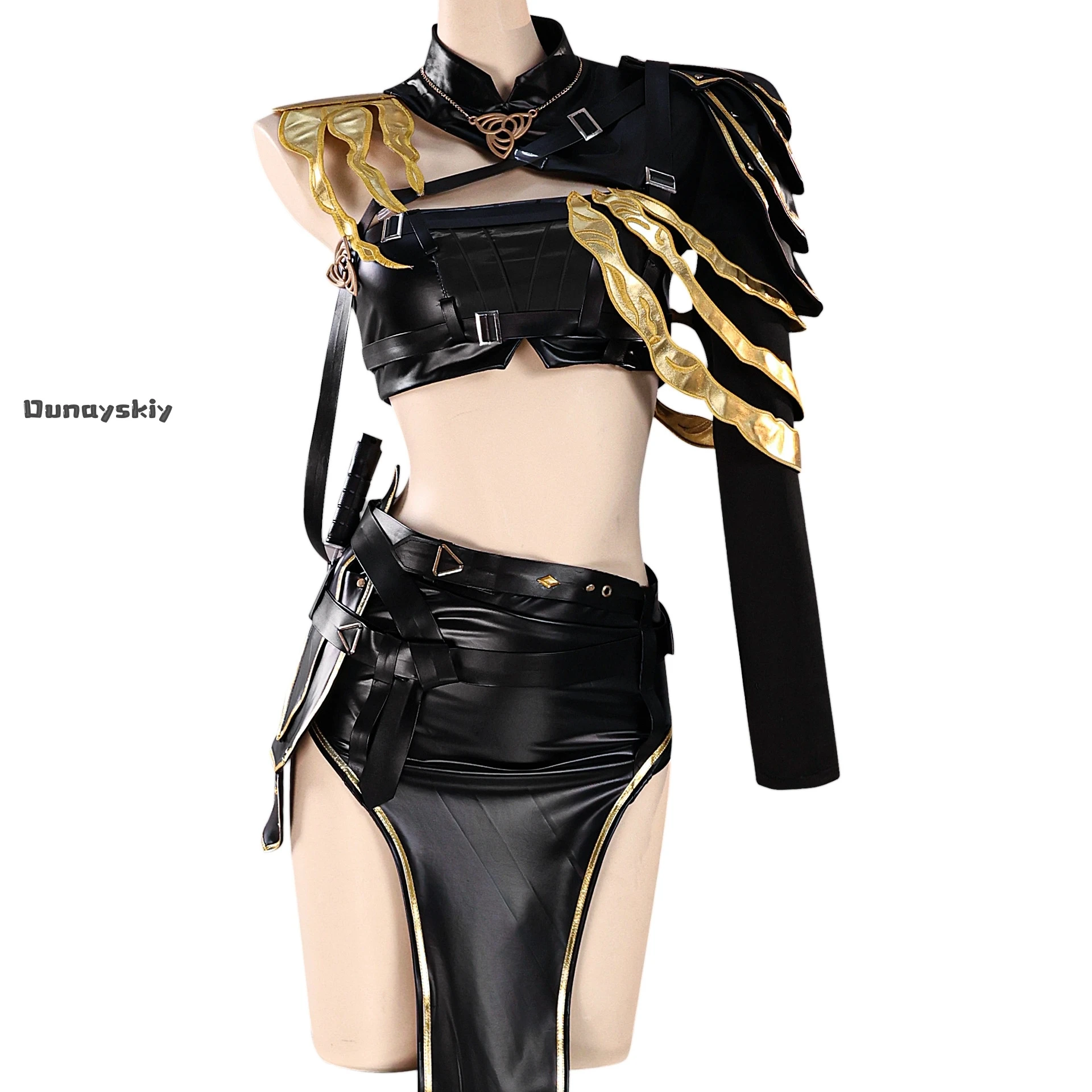 Synex Cosplay Juego Path to Nowhere Disfraz Synex Lencería sexy Conjunto de cuero Disfraz de Navidad de Halloween Mujeres adultas {BankaiMode}