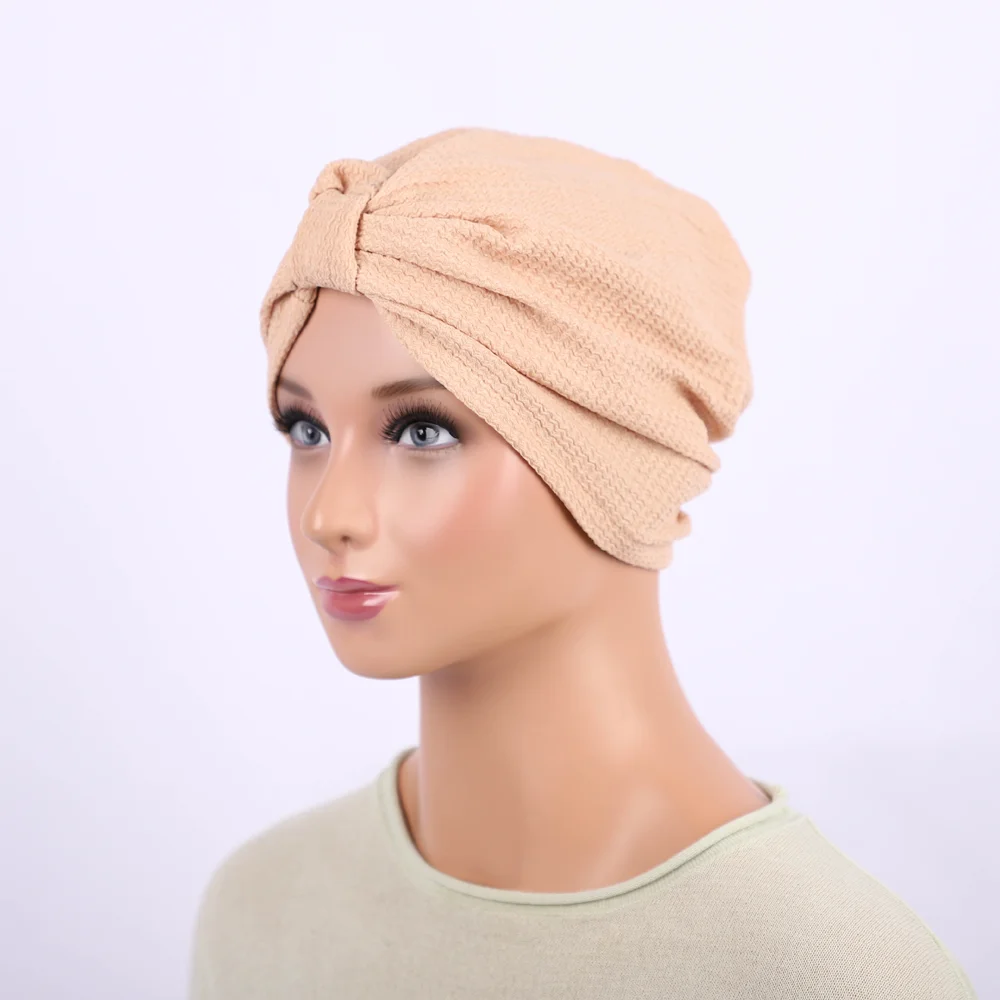 RIMAIRE-Hijabs muçulmanos de cor pura para mulheres, chapéu elástico e confortável, turbante elegante, lenço macio do Islã