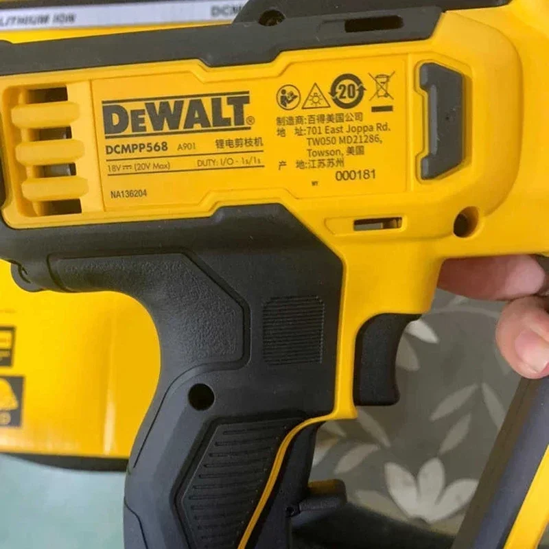 Imagem -04 - Dewalt-pruner Alimentado sem Fio Ferramentas Elétricas de Tesoura de Jardim Tesoura de Poda Recarregável 20v Dcmpp568 n
