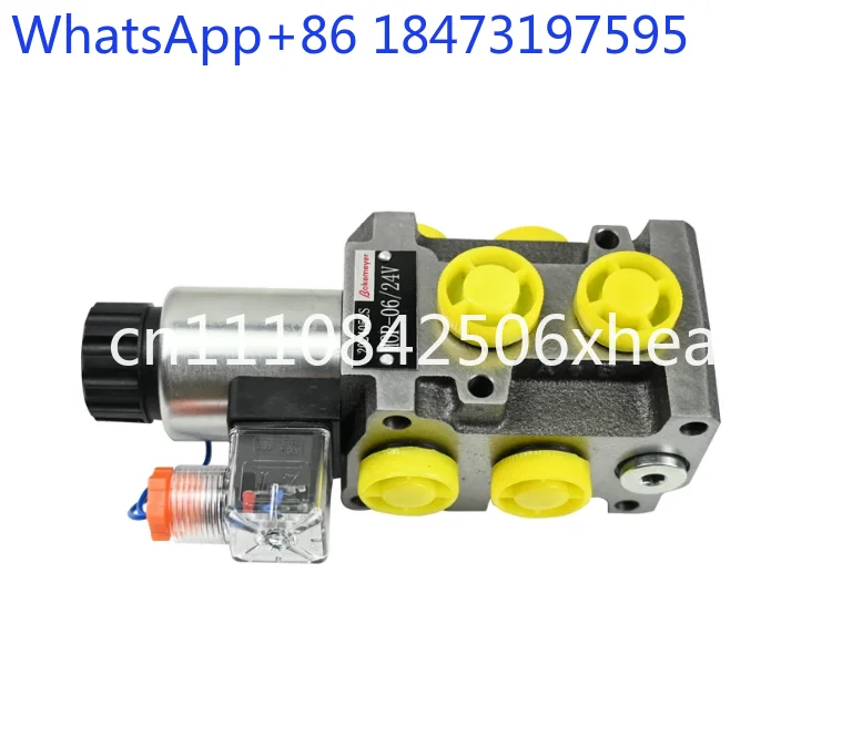 2-Position 6-Port Solenoid Valve - Oil Circuit Expansion & Switch Valve for Log Grabber, Excavator, Winch (Multi-Oil Return)