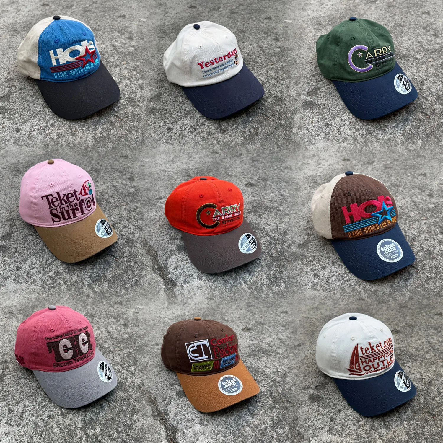 Yao Fashion Y2K Embroidery Color Kanye West Sunshade Sunscreen Hip Hop Cycling Outdoor Women Hat Trend Baseball Cap for Men