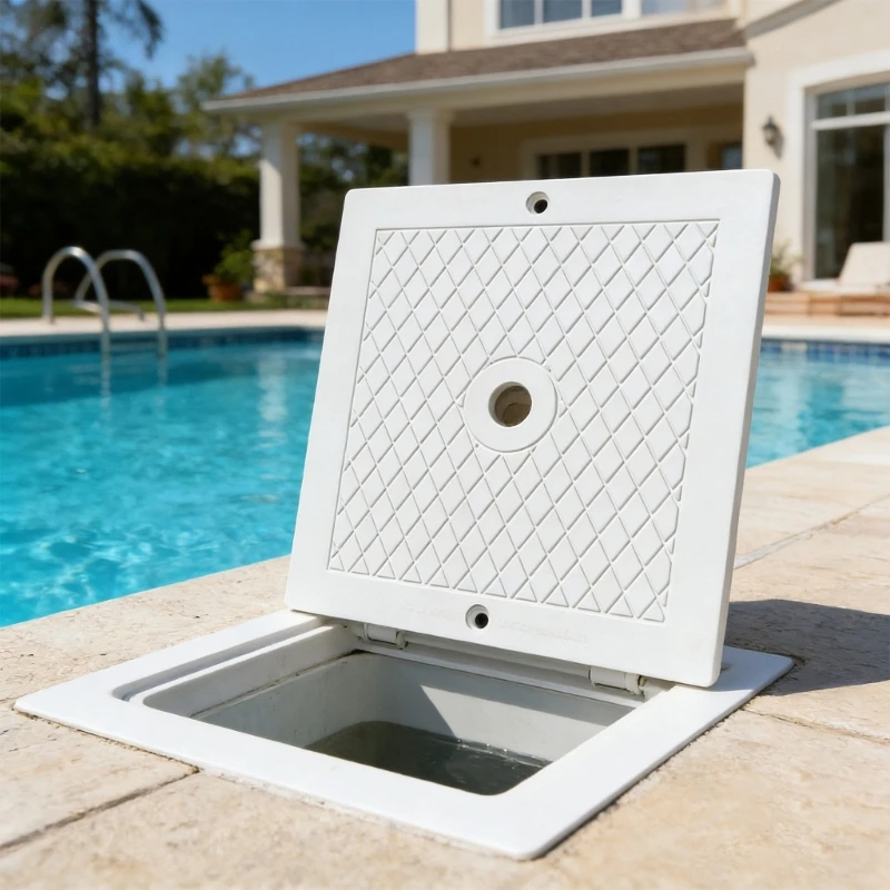 Weatherproof ABS Skimmer Cover for SPX1082E SP1084 Swimming Pools Resistant to Sun and Rain Damage