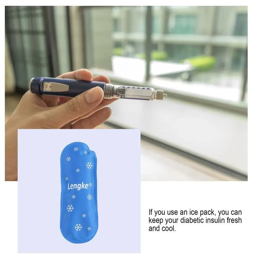3pcs Thermal Insulated Travel Case Diabetic Pocket Pill Protector Insulin Cooling Bag Cold Gel Ice Pack