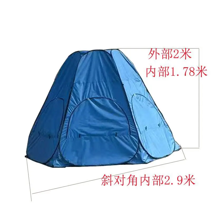 เต็นท์หกเหลี่ยม ป้องกันแสงแดด ป้องกันแมลง ป้องกันลม เปิด-ปิดง่าย พกพาสะดวก สำหรับตั้งแคมป์ ขับรถเที่ยวแคมป์ปิ้ง