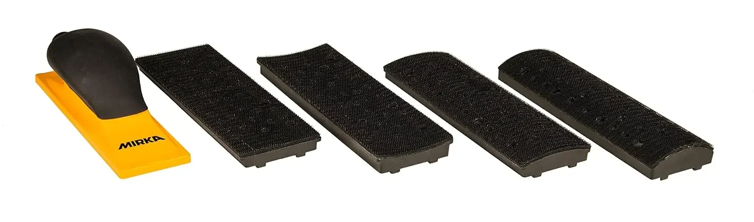 Sanding Block Kit Set 2.75" x 8" Hook and Loop/Multipurpose Sander Tool for Sanding on concave, Convex and Flat Shaped Surfaces