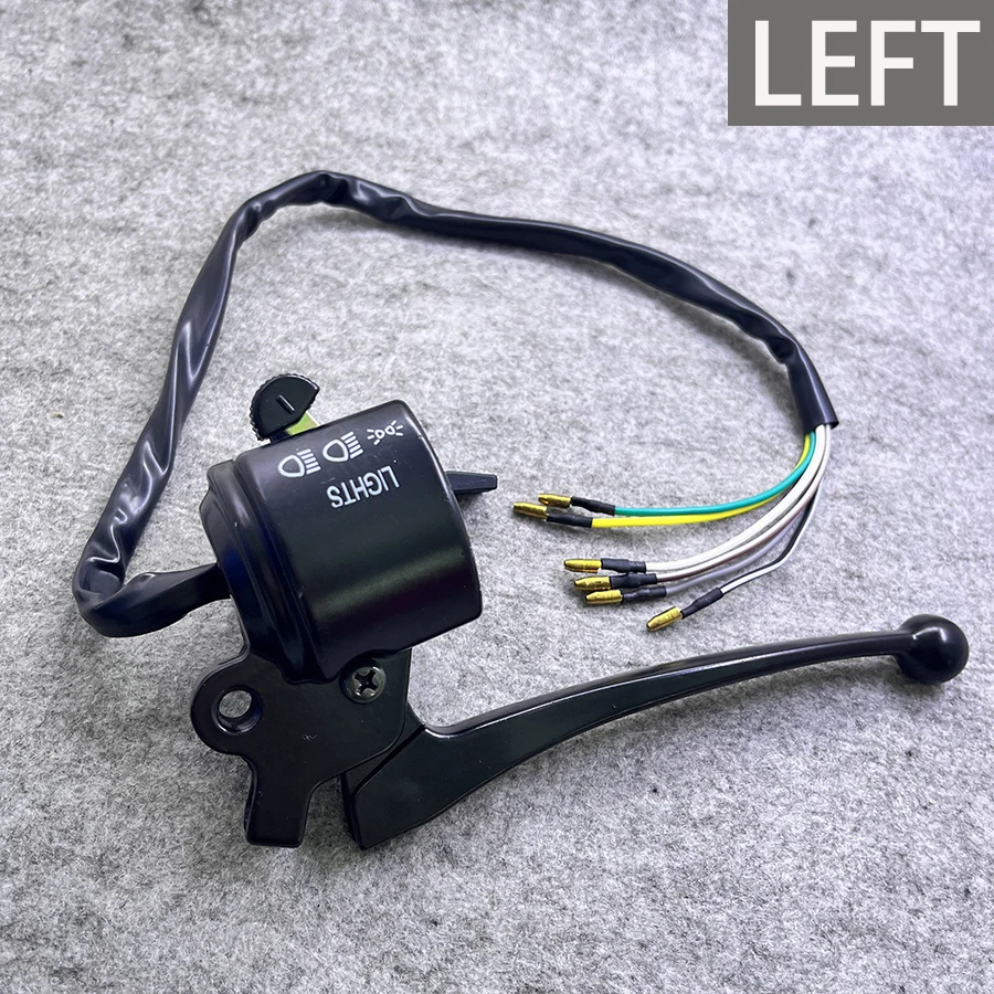 For Suzuki Jincheng Haojue AX100 A100 Alloy Black Motorcycle Left Right Switch Turn Signal Light Button Motorbike Handlebar Part