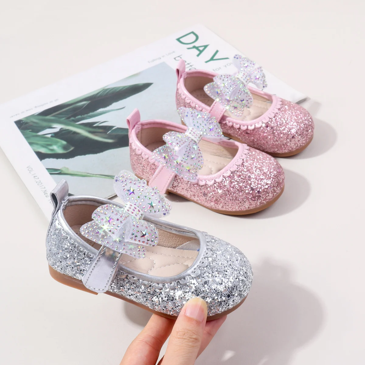 2025 New Summer Autumn Baby Girls First Walking Toddler Shoes Fashion Sequins Baby Girl Sandals For 0-3Y Kids Princess Shoes