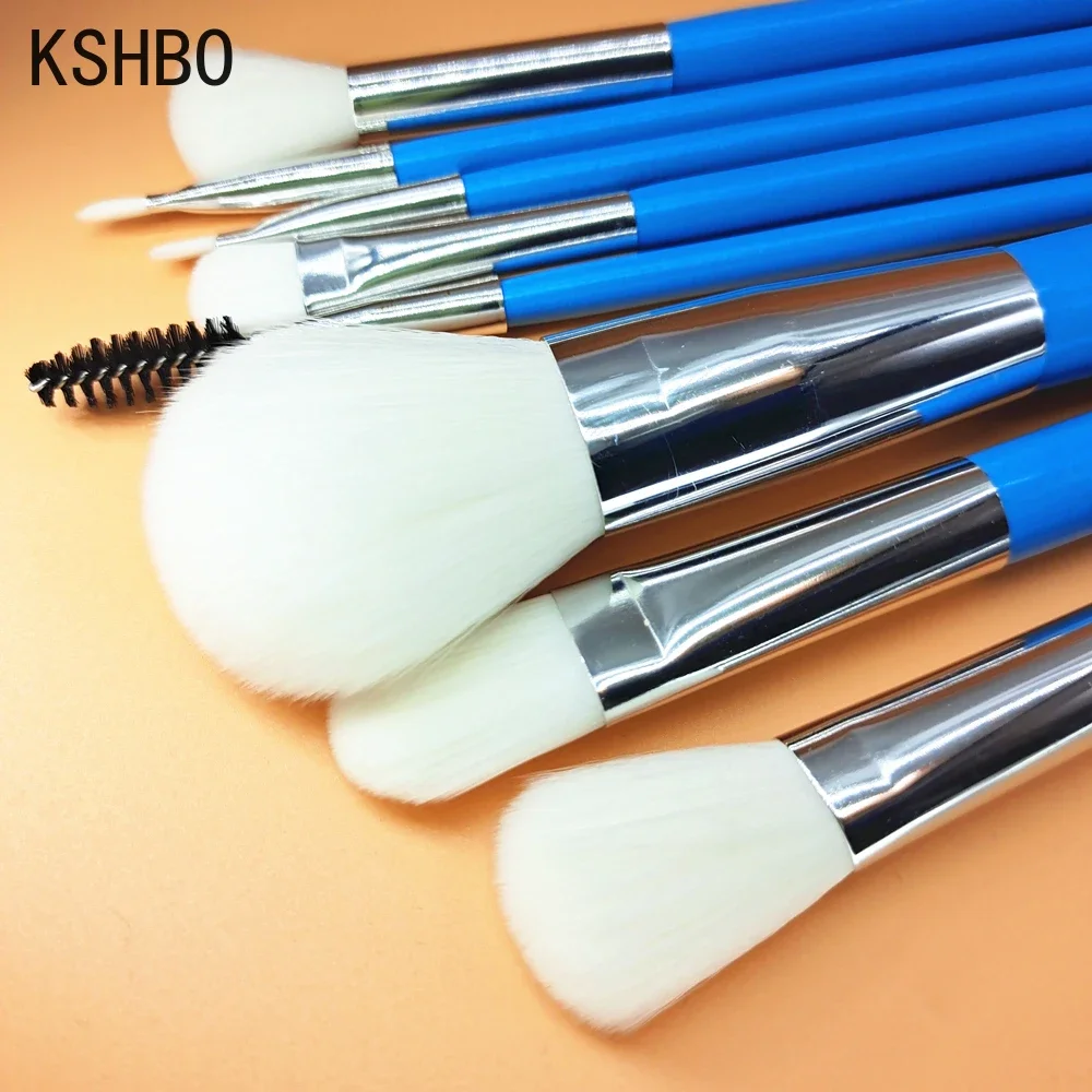 KSHBO New 8Pcs Makeup Brush Set Makeup Concealer Brush Blush Loose Powder Brush Eye Shadow Highlighter Foundation Beauty Tools