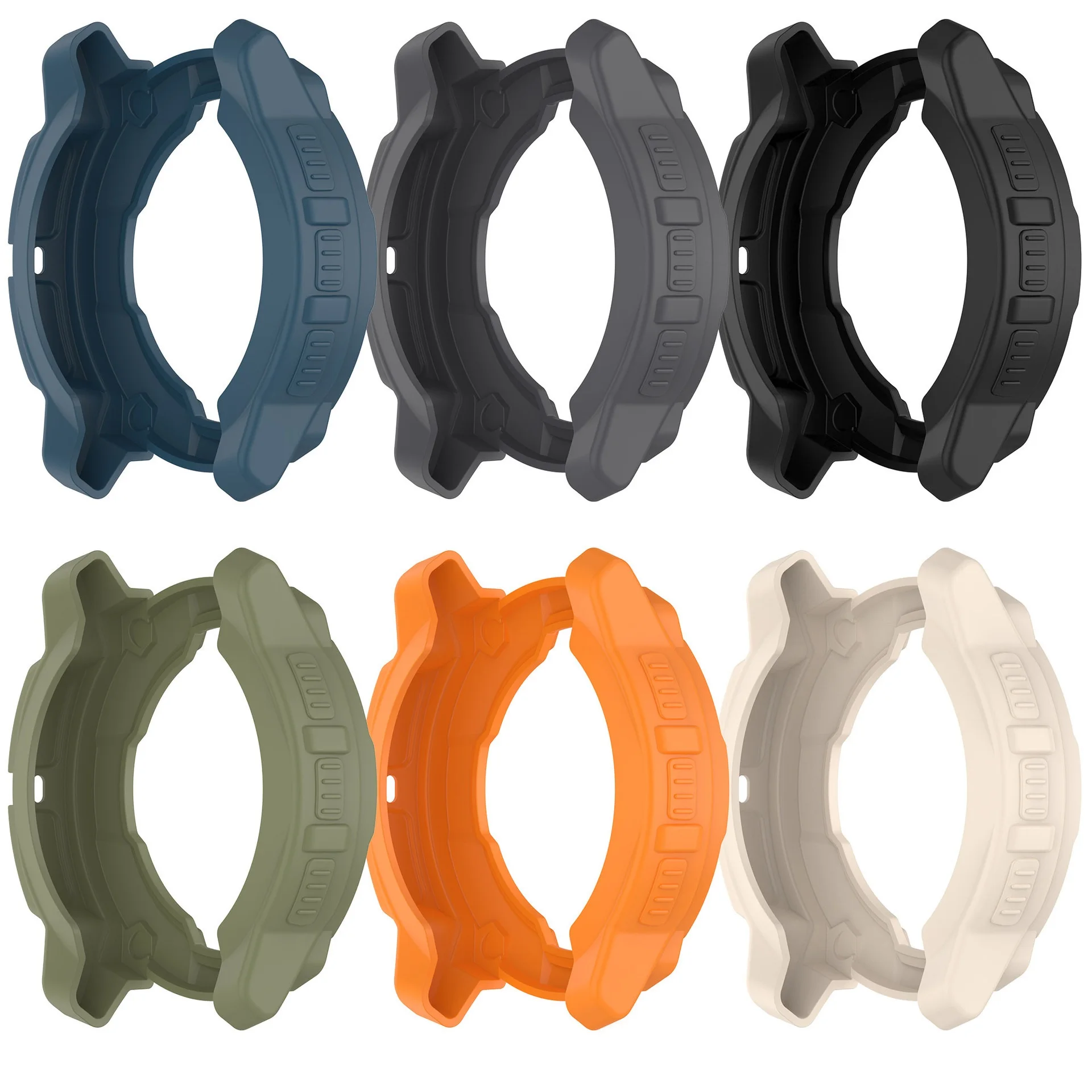 30 قطعة غطاء حماية من البولي يوريثان لـ Garmin Instinct 3 45 مللي متر 50 مللي متر ساعة ذكية تعمل بالطاقة الشمسية مقاومة للصدمات ومضادة للسقوط حافظة ممتص للصدمات من البولي يوريثان الناعم