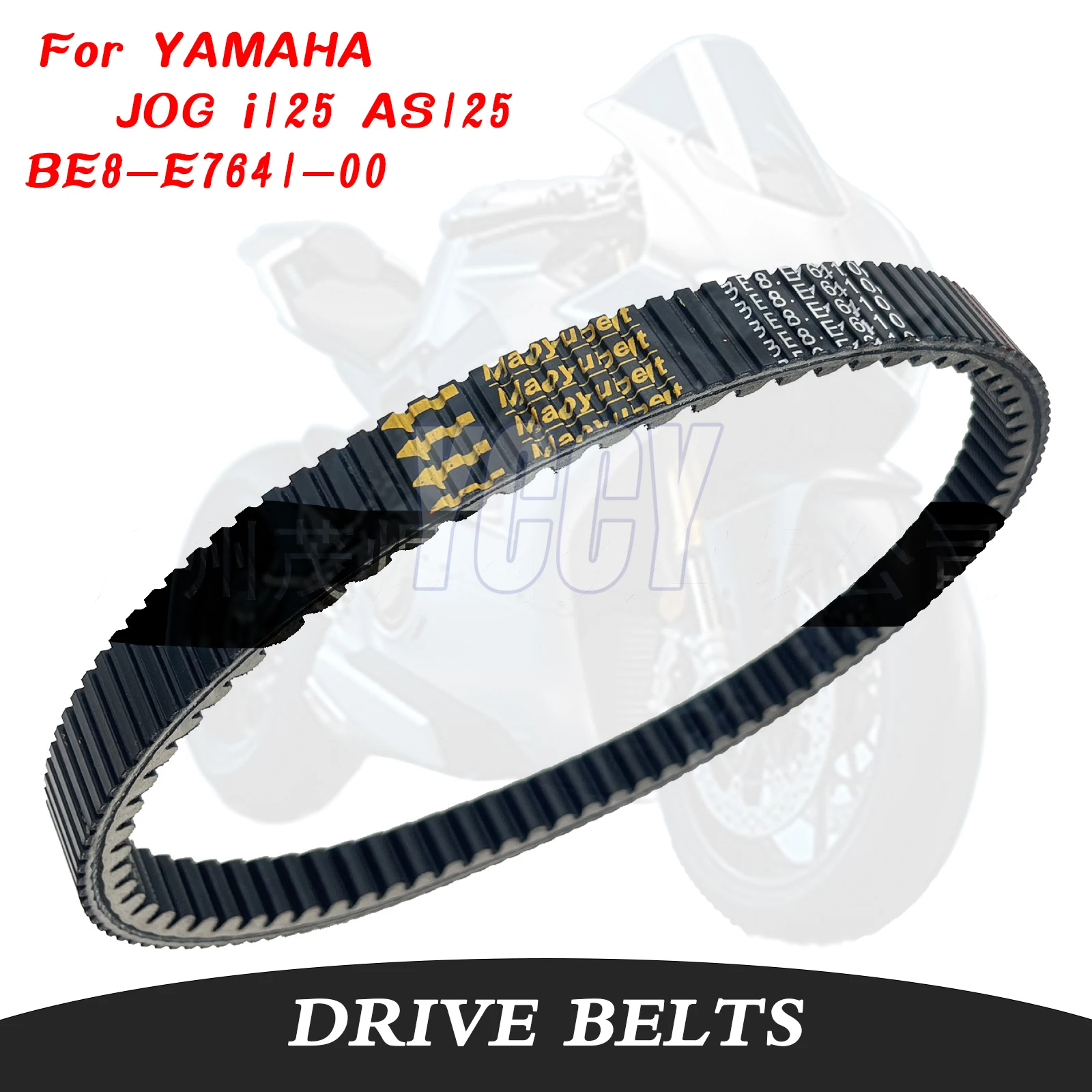 BE8-E7641-00 accesorios de motocicleta correa de transmisión para YAMAHA JOG i125 AS125 Fuxi Saiying modificación correa de transmisión de dientes de doble cara