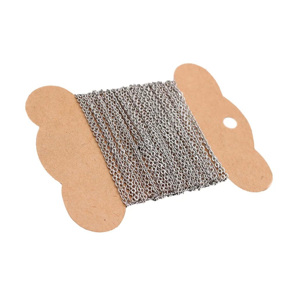 

1Pcs Premium Stainless Steel Chain 500x0.12cm Silver Shine Reel DIY Jewelry Craft Supply for Handmade