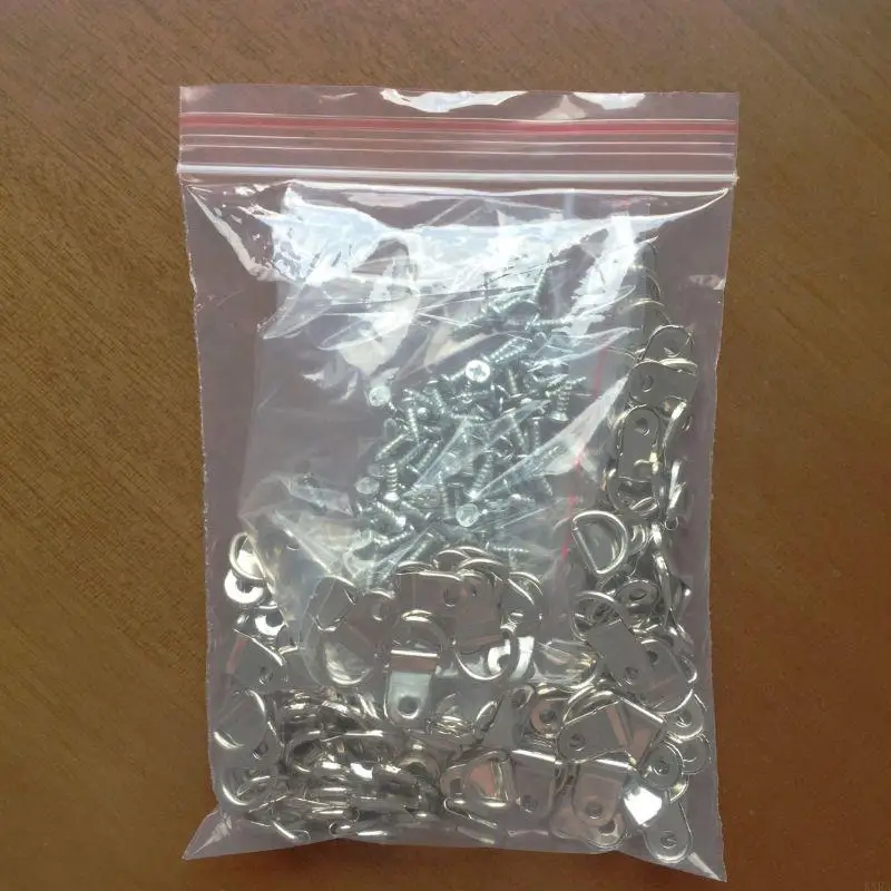 KXRA 100pcs d anillo colgante cuadro correa colgilla ganchos colgilla colgadura espejo pintura óleo Hange