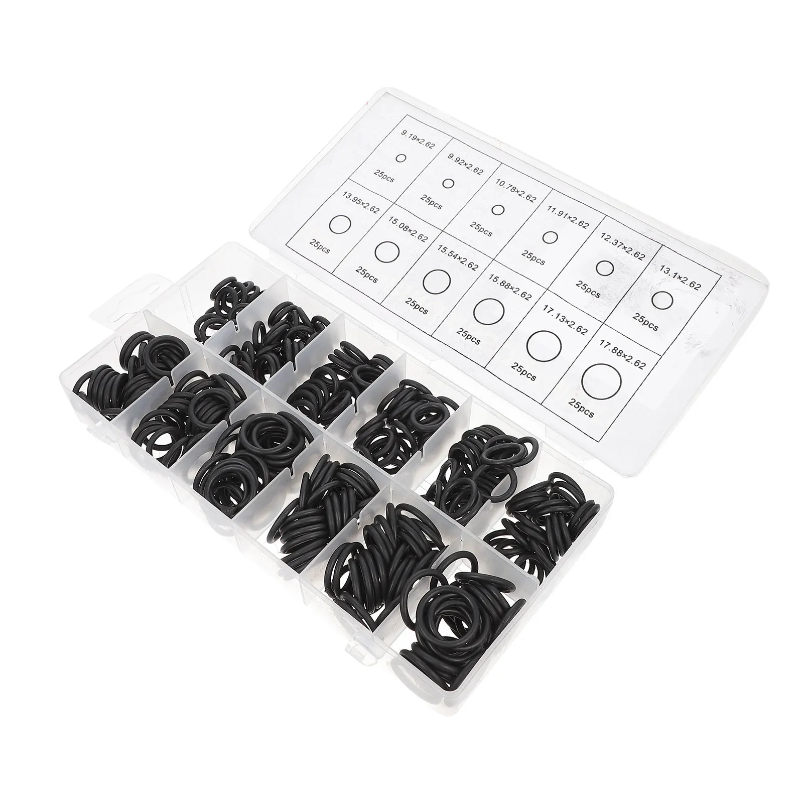 

300pcs Sealing Rings Rubber O Ring Kit Various Sizes Soft Hose Plumbing Accessories Valve Grommets Washer Supplies