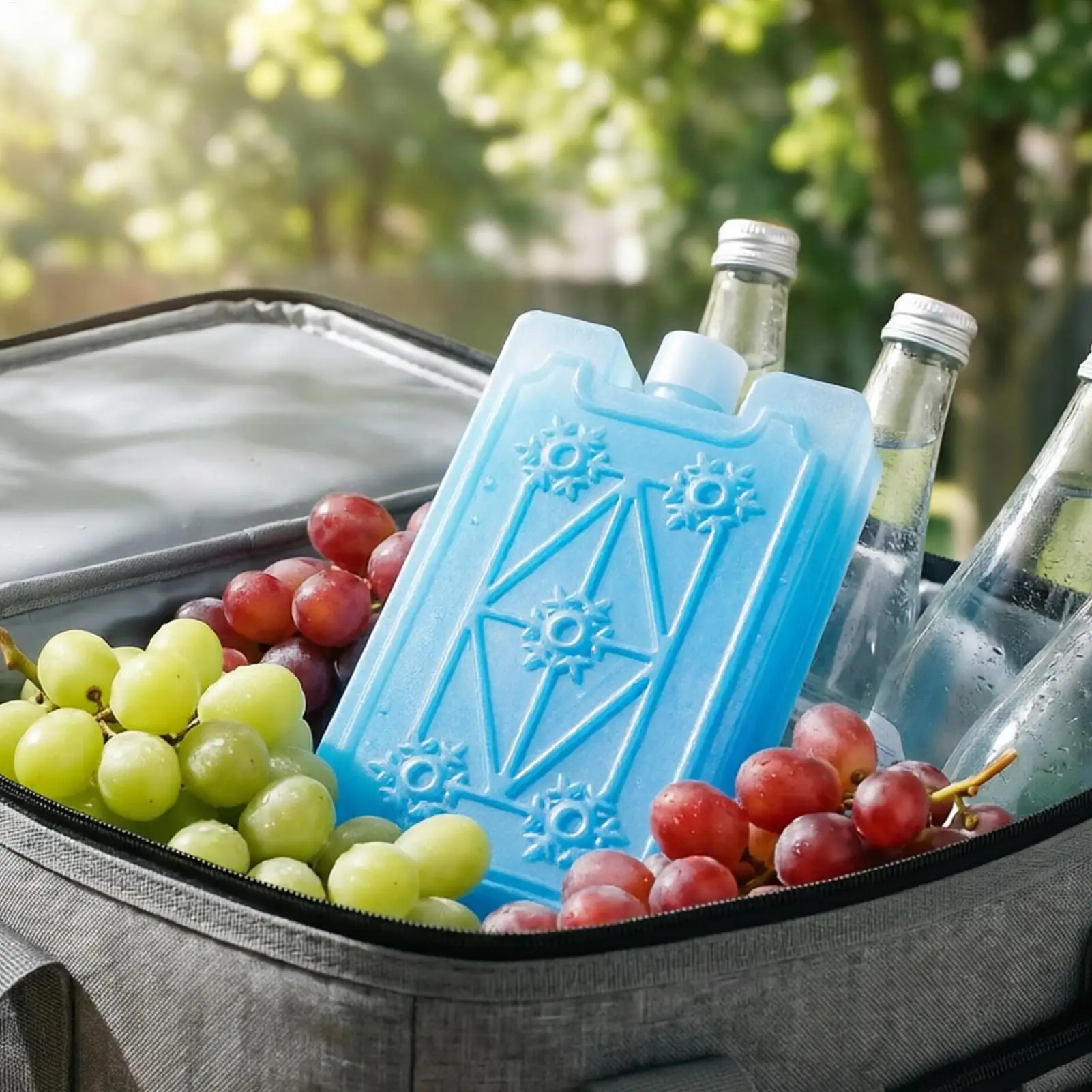 Portable Ice Pack Reusable Freezer Ice Cooling Pack Long-lasting Cooling Water Fill Box For Fresh Food Storage Refrigeration