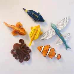 Maldives Souvenirs Marine Animals Fridge Magnets Octopus Clownfish Flying Fish Fridge Stickers Home Decor Children Gift
