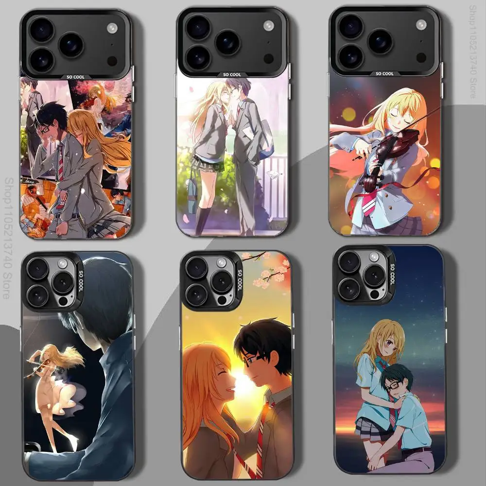 

Y-YourS AprilS L-Lie in Phone Case For iPhone 15,17,12,14,13,16,11,Mini,Max,Air,Plus,Pro,E Protect Cover black