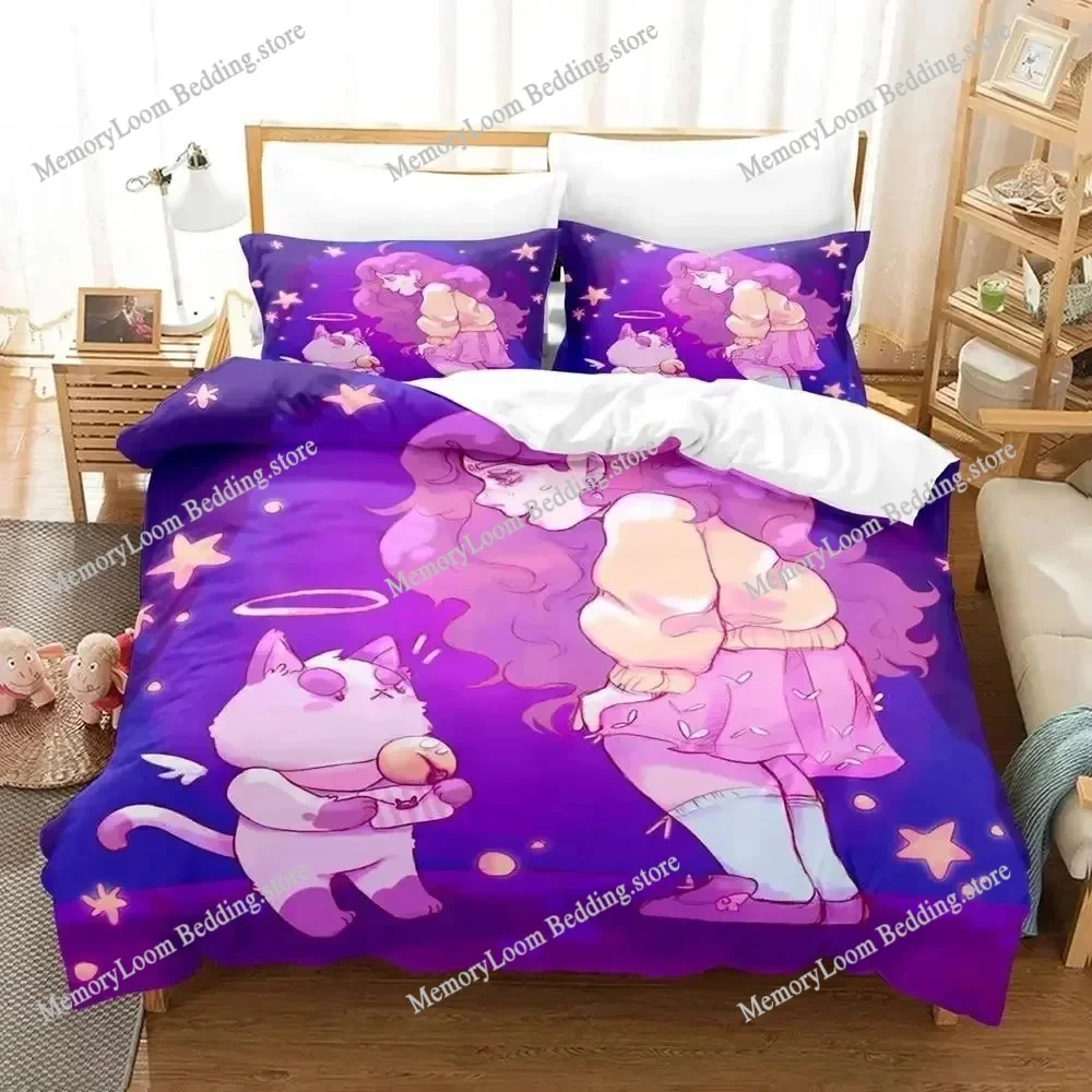 

3D Print Cartoon Bee Puppy Cat Bedding Set Duvet Cover Bed Set Quilt Cover Pillowcase Comforter King Queen Size Boys Adult