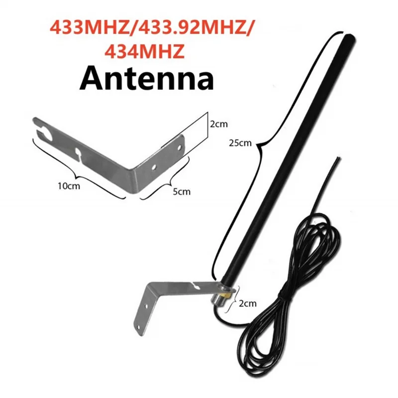 B63B-Universal 433Mhz Cavo Antenna Per Cancello Garage Ripetitore Segnale Radio Ripetitore Esterno Impermeabile Cancello di Controllo Antenna