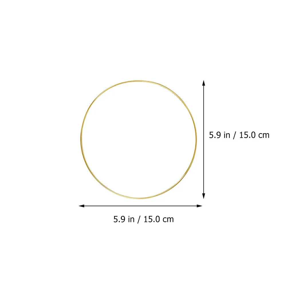 4Pcs Round Metal Ring Set High Quality Sturdy DIY Hoop for Dreamcatchers Macrame Wall Decor Home Decoration Craft Supplies Rust