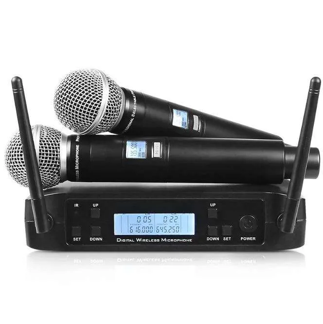 

Professional Universal Mic GLXD4 Wireless Handheld Dynamic Microphone System Studio Microphone Kit GLXD4 Beta58a