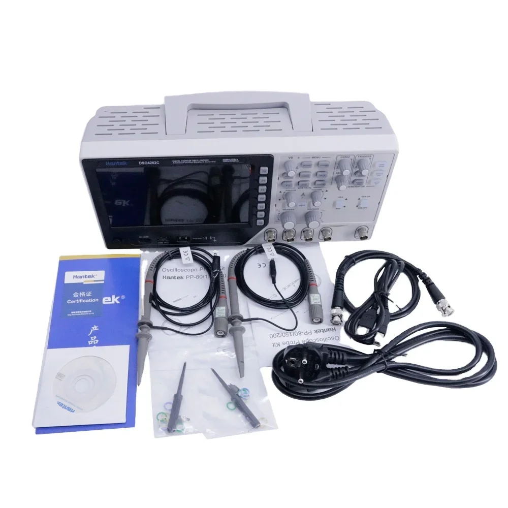 

2026 Hantek DSO4202C Multifunctional 2 Channel Digital Oscilloscope 1 Channel Arbitrary/Function Waveform Generator