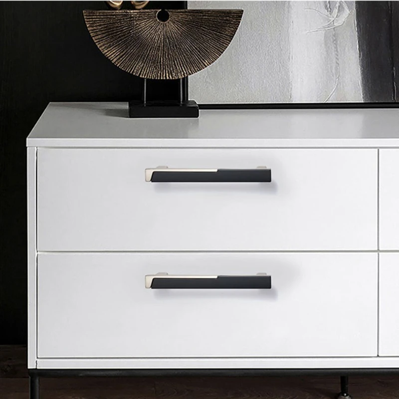 Zinklegierung Kleiderschrank-Möbelgriff Solide Küchenschrank-Schubladengriffe Klassische Zweifarbige Schrank- und Kommodegriffe – Detail 5