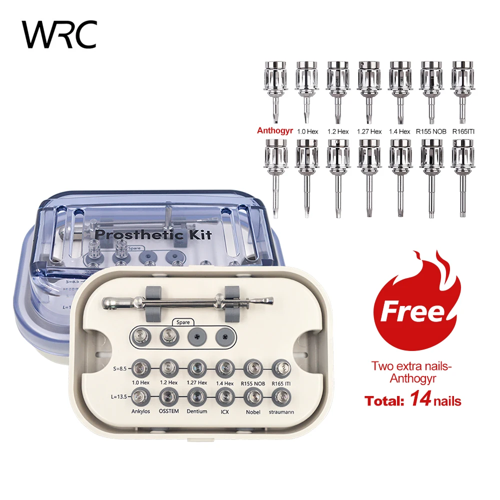 

Dental Universal Implant Screw Driver Torque Wrench Ratchet 10-70NCM with 16Pcs Screw Driver Universal Prosthetic Restoration