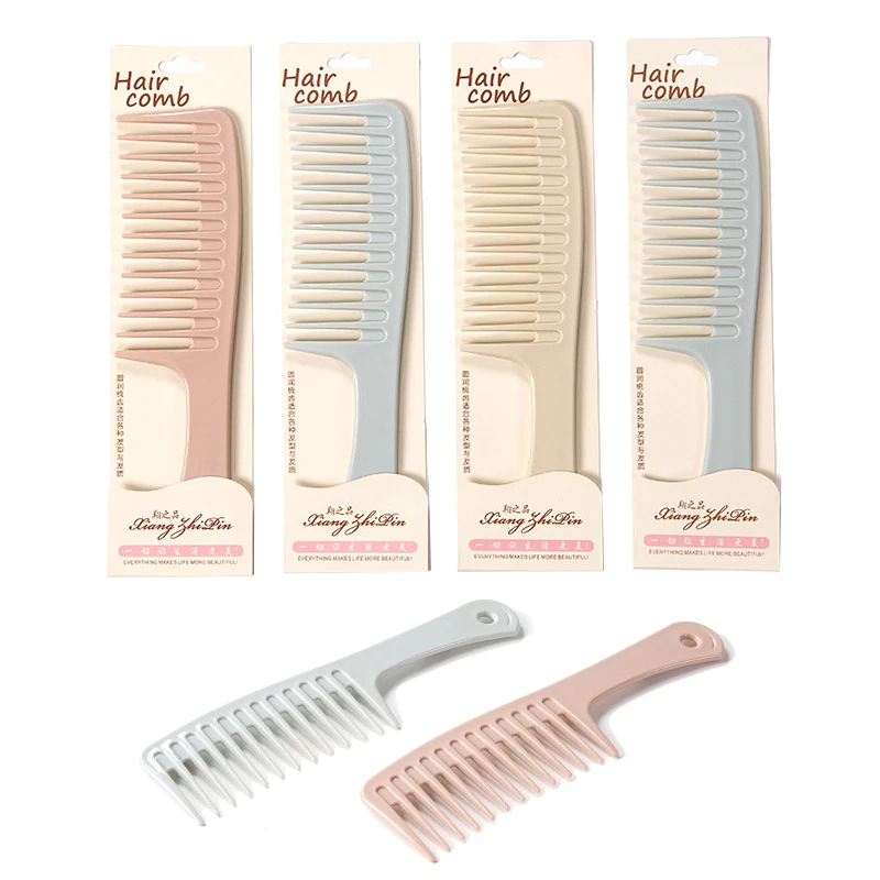 

Hairdress Comb Heat Resistant Woman Wet Hook Curly Hair Brushes Pro Salon Dyeing Styling Tools Coarse Wide Spikes Tooth