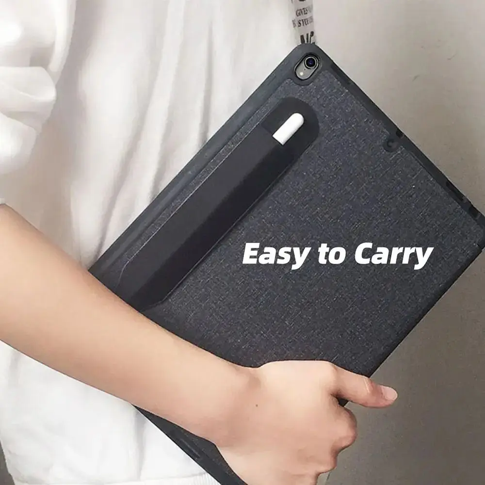 

Клейкий пенал с защитой от потери, однотонный пыленепроницаемый чехол для стилуса, защитный чехол для ручки для планшета