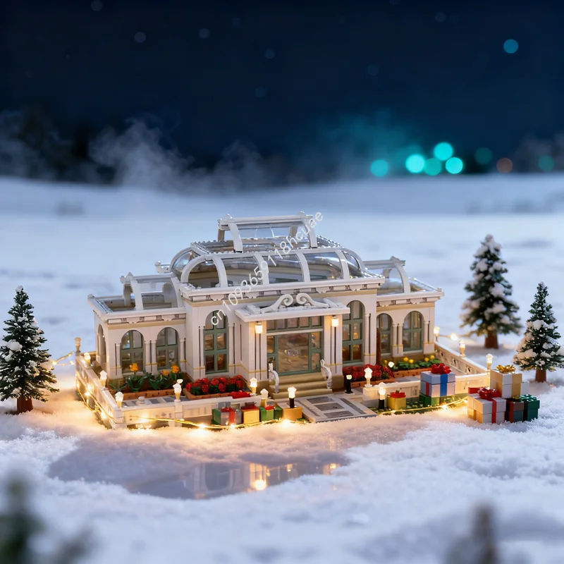 

6190 шт. MOC Гранд Ботанический Палац Сад Модульная Модель Строительные Блоки Архитектурные Игрушки DIY Кирпич Детский Рождественский Подарок На День Рождения