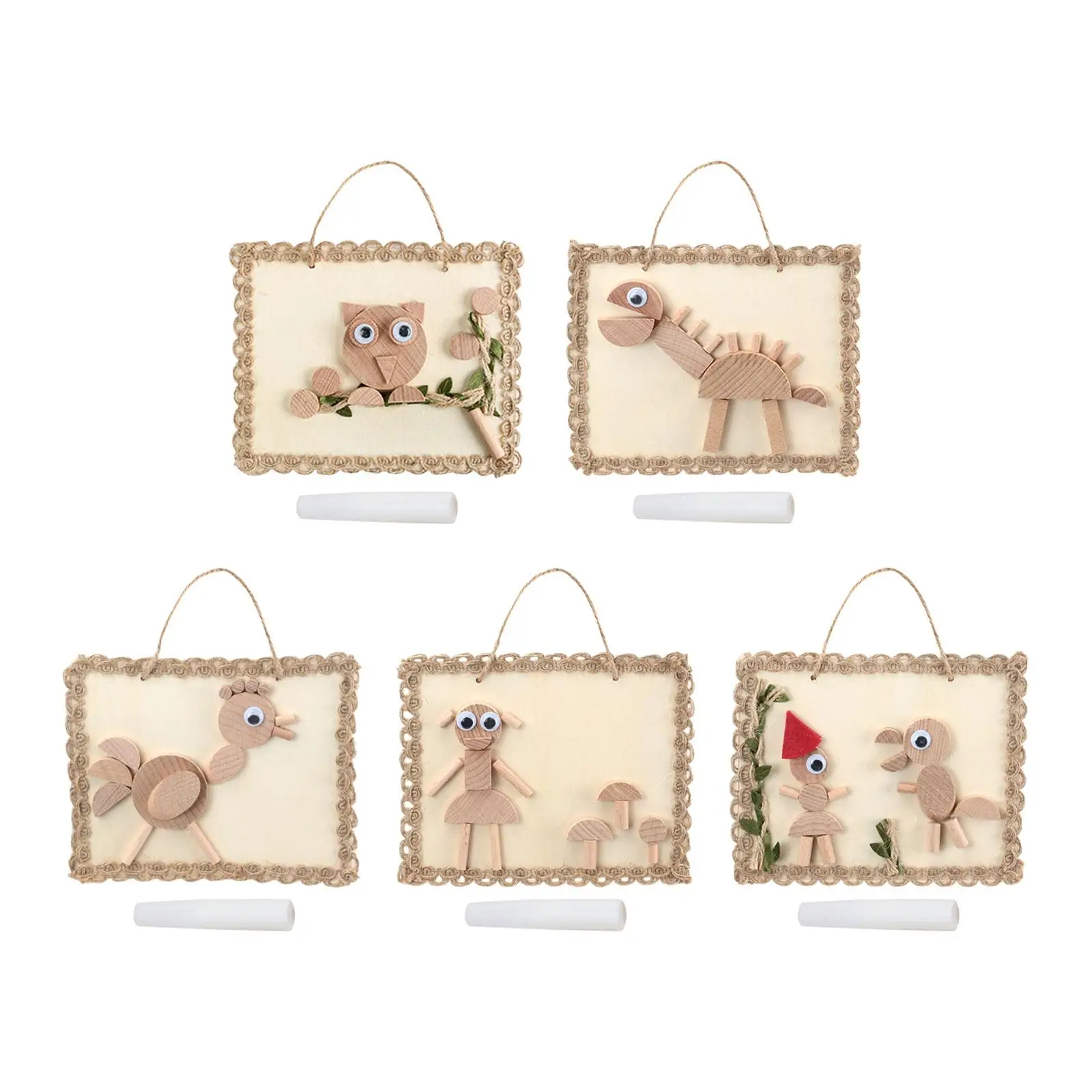 

3D Animal Puzzle Board Cognitive Learning Toys Wood Crafts Board for Birthday Gifts Thinking Ornaments Imagination