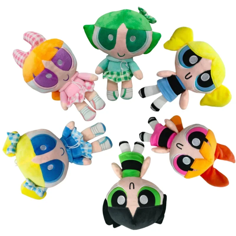 The Powerpuff Girls Season 1 Plush Toy 25CM Sofa Pillows  Plush Doll Pillow Filled Cartoon Children's Holiday Gifts  Peripherals