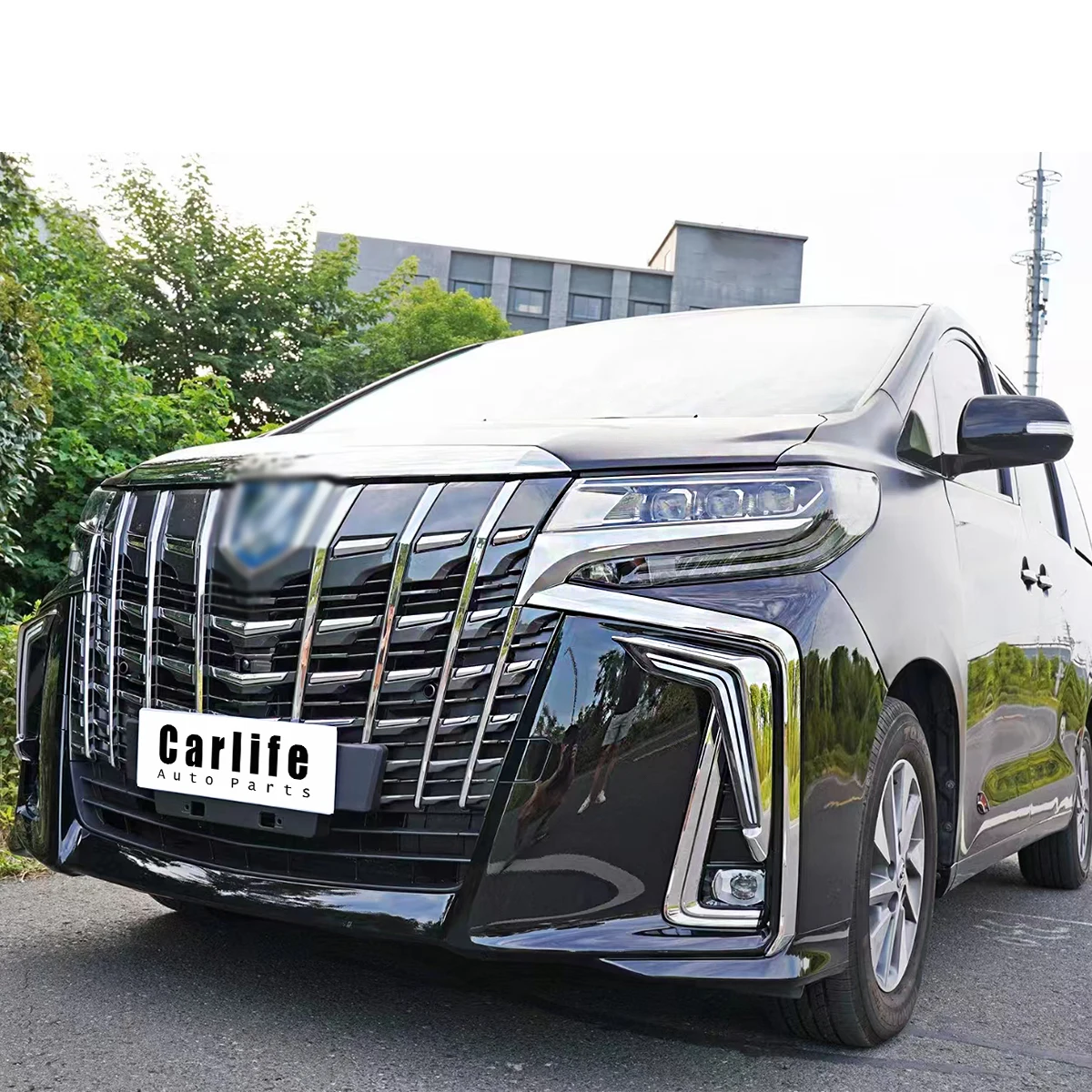 New Arrival bodykit For Toyota Alphard 30 SERIES 2008-2014 Upgrade  2021 SC modellista with bumper headlights