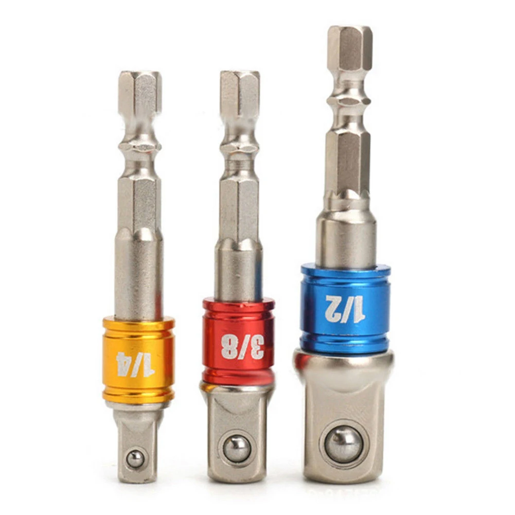

All Size Compatible 1pc Drill Socket Adapter Driver with Hex Shank Extension Bar Made of High Quality Chrome Vanadium Steel